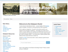 Tablet Screenshot of delawareroots.org